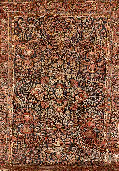 Sarogh Mahajeran fein, Persien .US Re Import, um 1890, Wolle auf Baumwolle, ca. 290 x 200 cm, SchÄtzwert: 18500.- EURO, EHZ: 3