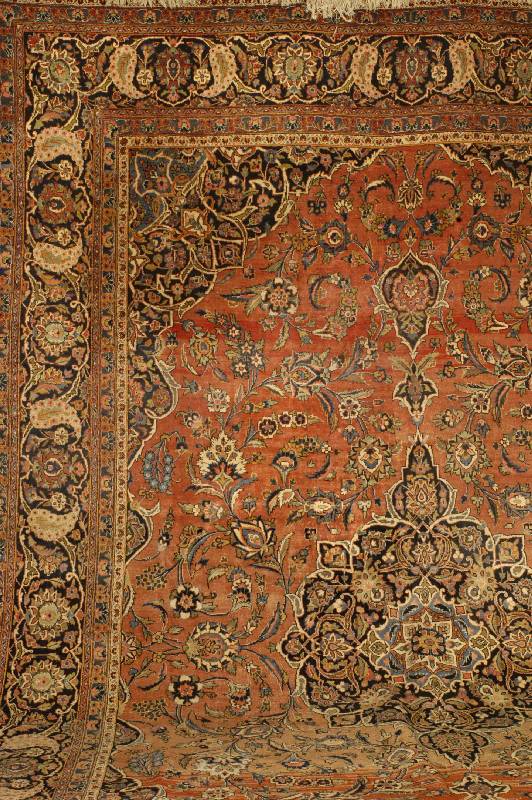 Keschan, Persien, ca. 60 Jahre, Wolle auf Baumwolle, ca. 520 x 330 cm, SchÄtzwert: 3500.- EURO, EHZ: 3, (abraschiert)