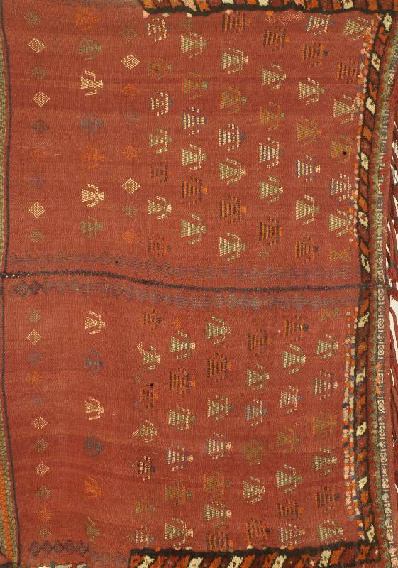 Ferdedecke, Persien, um 1930, Wolle auf Wolle, ca. 144 x 102 cm, Schätzwert: 850.- EURO, EHZ: 2
