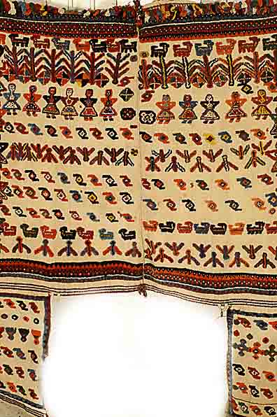 Pferdedecke (Gashgai), Persien, ca. 50 Jahre, Wolle auf Wolle, ca. 150 x 120 cm, SchÄtzwert: 850.- EURO, EHZ: 2-3