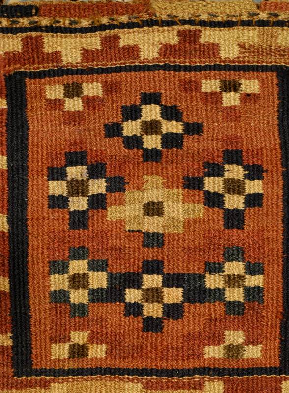 Shasawan Kelim-Tasche, Persien, ca. 50 Jahre, Wolle auf Wolle, ca. 30 x 30 cm, SchÄtzwert: 550.- EURO, EHZ: 2