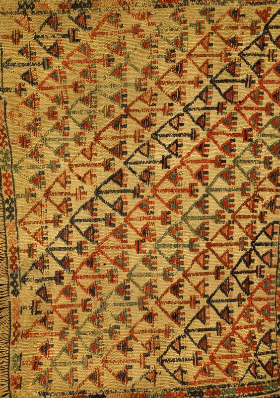 Taschenfront, Waramin, um 1920, Wolle auf Wolle, ca. 50 x 37 cm, SchÄtzwert: 850.- EURO, EHZ: 3-4