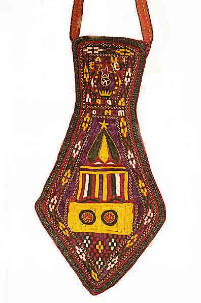 Krawatte, Uzbekistan, um 1920, Seidenbestickt, LÄnge 25cm, SchÄtzwert: 750.- EURO, EHZ: 2