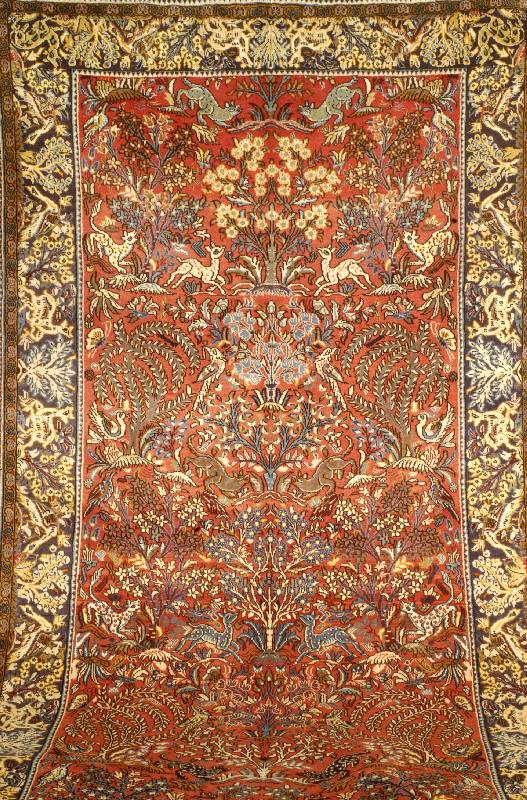 Ghom, Persien, ca. 50 Jahre, Wolle auf Baumwolle, ca. 302 x 146 cm, Schätzwert: 1600.- EURO, EHZ: 2