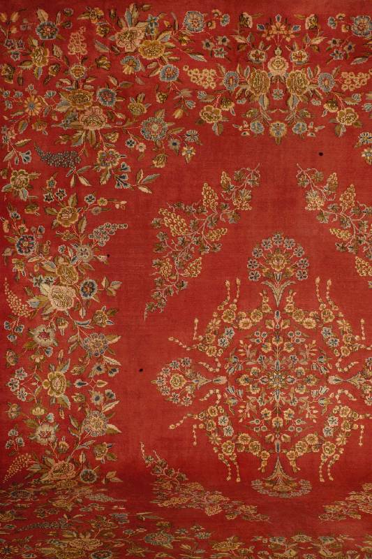 Kerman, Persien, um 1930, Wolle auf Baumwolle, ca. 398 x 298 cm, Schätzwert: 2800.- EURO, EHZ: 3-4