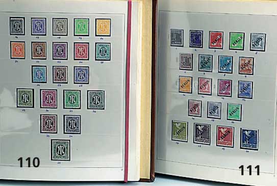 Briefmarkensammlung Berlin: 1948-1975, Schwarz- und RotÜberdruck, Schlegel gepr., Block 1 FEHLT, sonst durchgehend gest./ ungest.-postfrisch ...