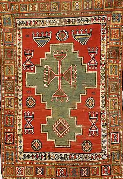 Konja, Türkei, um 1900, Wolle auf Wolle, ca. 137 x 92 cm, Schätzwert: 1400.- EURO, EHZ: 3-4
