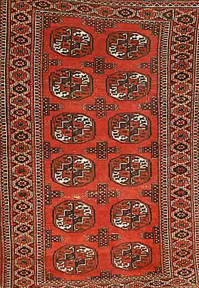 Yamut, Torkmanestan, ca. 40 Jahre, Wolle auf Wolle, ca. 130 x 93 cm, SchÄtzwert: 450.- EURO, EHZ: 3