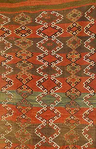 Sumagh Kelim, Anatolien, ca. Um 1910 Jahre, Wolle auf Wolle, ca. 185 x 78 cm, SchÄtzwert: 650.- EURO, EHZ: 3