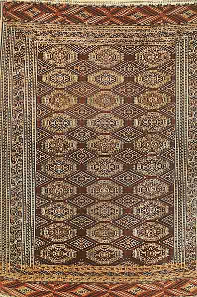 Saryk, Torkmanestan, ca. 60 Jahre, Wolle auf Wolle, ca. 129 x 92 cm, SchÄtzwert: 450.- EURO, EHZ: 3-4