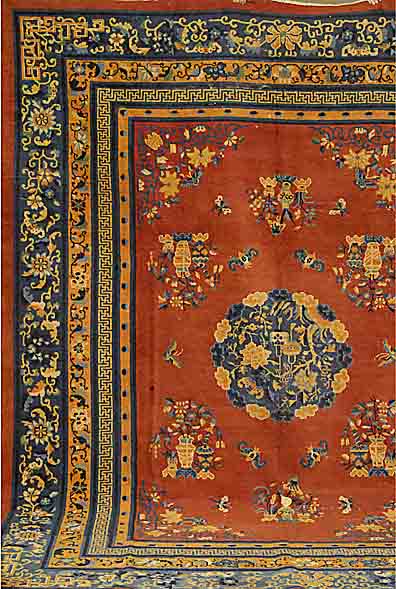 China, um 1900, Wolle auf Baumwolle, ca. 350 x 278 cm, SchÄtzwert: 8500.- EURO, EHZ: 4