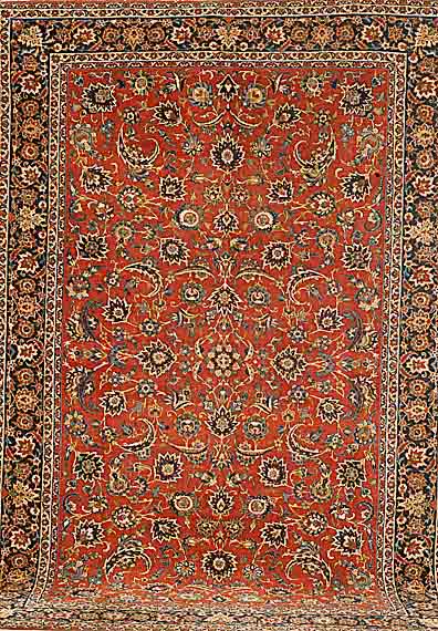 Esfahan Mobareke, Persien, ca. 65 Jahre, Wolle auf Baumwolle, ca. 322 x 212 cm, SchÄtzwert: 1800.- EURO, EHZ: 3-4