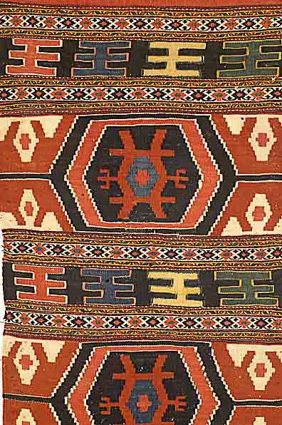 Schahsawn Sumagh Kelim, Persien, ca. 60 Jahre, Wolle auf Baumwolle, ca. 96 x 48 cm, SchÄtzwert: 550.- EURO, EHZ: 2