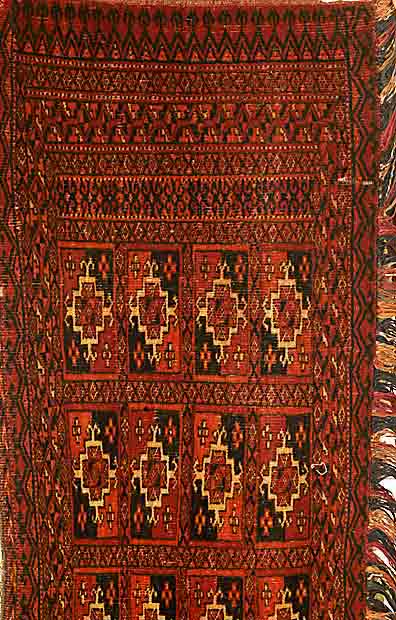 Tekke Torba, Torkmanestan, um 1890, Wolle auf Wolle, ca. 106 x 37 cm, SchÄtzwert: 850.- EURO, EHZ: 4