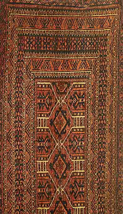 Saryk Torba, Torkmanestan, um 1900, Wolle auf Wolle, ca. 106 x 37 cm, SchÄtzwert: 650.- EURO, EHZ: 4