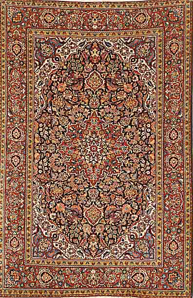 Keschan alt, Persien, um 1940, Wolle auf Baumwolle, ca. 193 x 127 cm, SchÄtzwert: 2900.- EURO, EHZ: 2-3