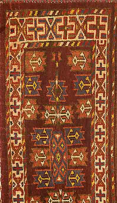 Yomuth-Torbafront, West-Turkmenistan, um 1900, Wolle auf Wolle, ca. 98 x 41 cm, SchÄtzwert: 1100.- EURO, EHZ: 2