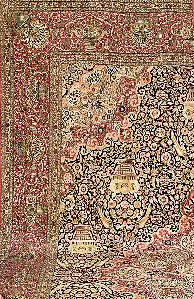 Kashmir, Indien, ca. 30 Jahre, Kunstseide, ca. 650 x 405 cm, SchÄtzwert: 8500.- EURO, EHZ: 3