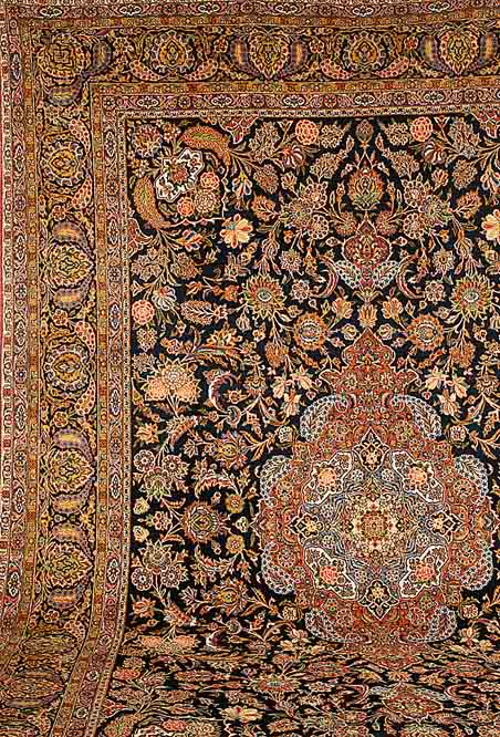Keschan fein, Persien, ca. 50 Jahre, Wolle auf Baumwolle, ca. 448 x 310 cm, SchÄtzwert: 18500.- EURO, EHZ: 1-2, ca.450.000kn/qm.