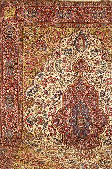 Kerman Lawar, Persien, um 1940, Wolle auf Baumwolle, ca. 445 x 309 cm, SchÄtzwert: 6500.- EURO, EHZ: 1-2
