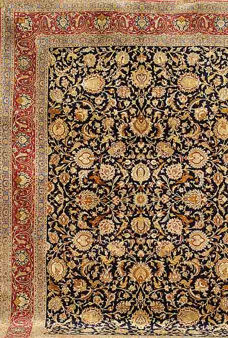 Ghom Seide, Persien, ca. 50 Jahre, reine Naturseide, ca. 325 x 236 cm, SchÄtzwert: 22000.- EURO, EHZ: 1-2, ca.800.000kn/qm.