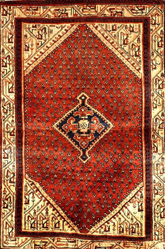 Sarogh Mir, Persien, neuwertig, Wolle auf Baumwolle, ca. 160 x 111 cm, Schätzwert: 530.- EURO. Schöne glanzreiche Wolle, Ehz: 2, guter Zustand.