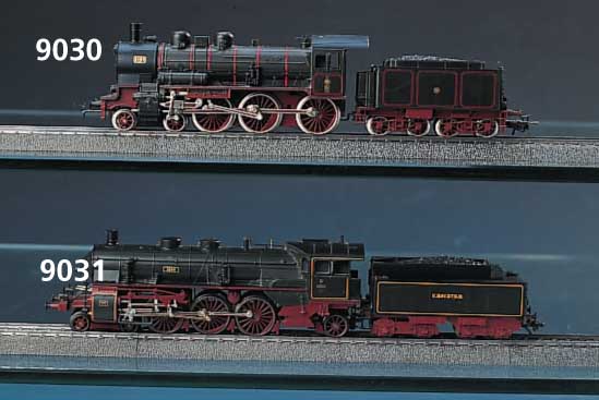 Dampflok mit Tender, MÄrklin, Spur HO, 2. HÄlfte 20. Jh., Reihe S 3/6, Nr. 3644, Tender mit Aufschrift: K.BAY.STS.B., l. bespielt, sehr guter ...