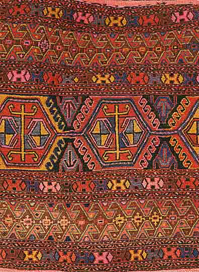 Shahsawan, Mafrasch, Persien, ca. 40 Jahre, Wolle auf Wolle, ca. 280 x 60 cm, SchÄtzwert: 950.- EURO, EHZ: 1-2