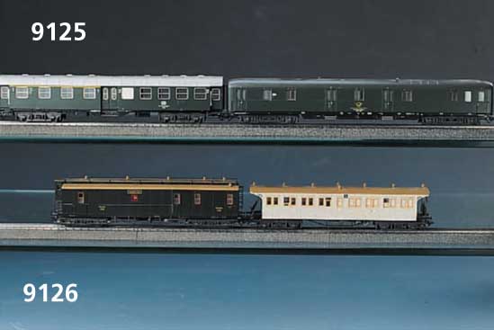 Wagen-Set, MÄrklin, Spur HO, 2. HÄlfte 20. Jh. , Postzug "KÖnigl. WÜrrtembergische Post" zum 500jÄhrigen JubilÄum der Deutschen Post ...