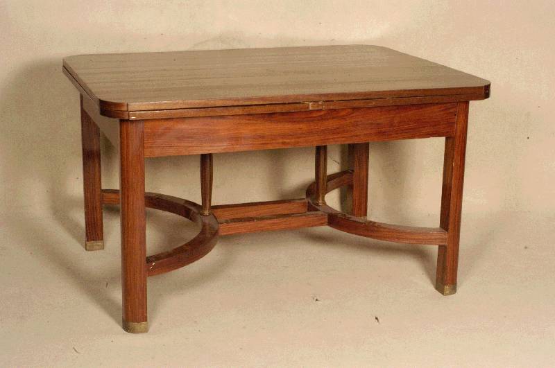 Prunktisch, Österreich/Wien, um 1900/04, sogenannter Sezessionsstil, Korpus Weichholz/Hartholz, Palisanderfurnier, Beine verschrÄnkt, ...