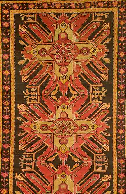 Adler Kazak, Rußland, ca. 60 Jahre, Wolle auf Baumwolle, ca. 293 x 154 cm, SchÄtzwert: 1700.- EURO, EHZ: 3-4