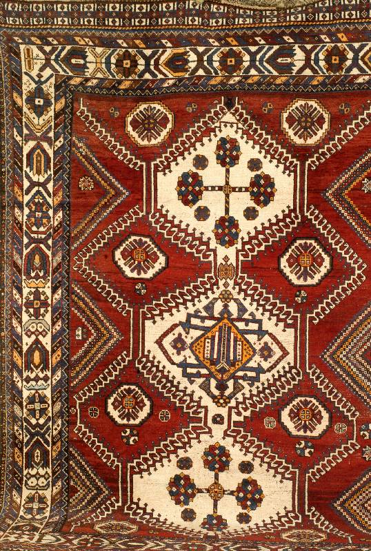 Gashgai, Persien, ca. 60 Jahre, Wolle auf Wolle, ca. 309 x 224 cm, Schätzwert: 2400.- EURO, EHZ: 3