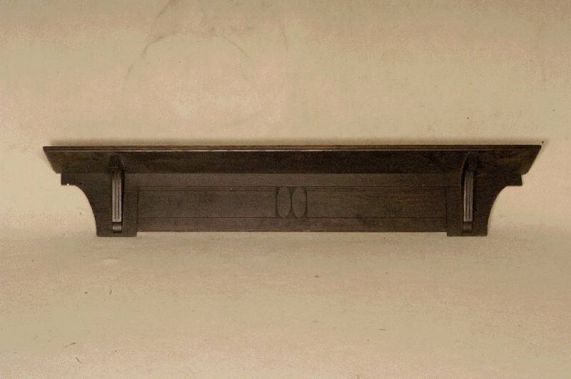Wandregal, deutsch, um 1900, Eiche massiv, reiner Jugendstil, sparsame Flachschnitzerei, z.T. auf Rahmen gearbeitet, sparsam gerieft, sekundÄr ...