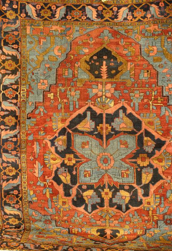 Heriz Serapi, Persien, um 1890, Wolle auf Baumwolle, ca. 330 x 250 cm, SchÄtzwert: 12000.- EURO, EHZ: 3,Grafisch ein schÖn gezeic hneter ...
