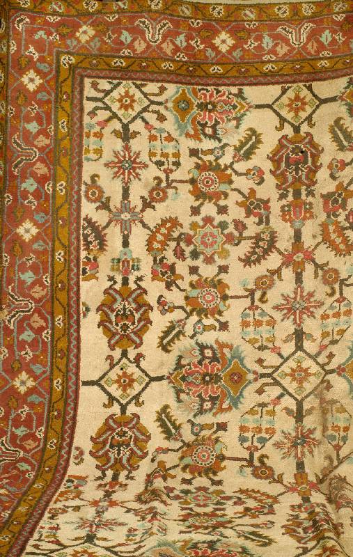 Yaipor, Indien, um 1920, Wolle auf Baumwolle, ca. 438 x 368 cm, SchÄtzwert: 2000.- EURO, EHZ: 5