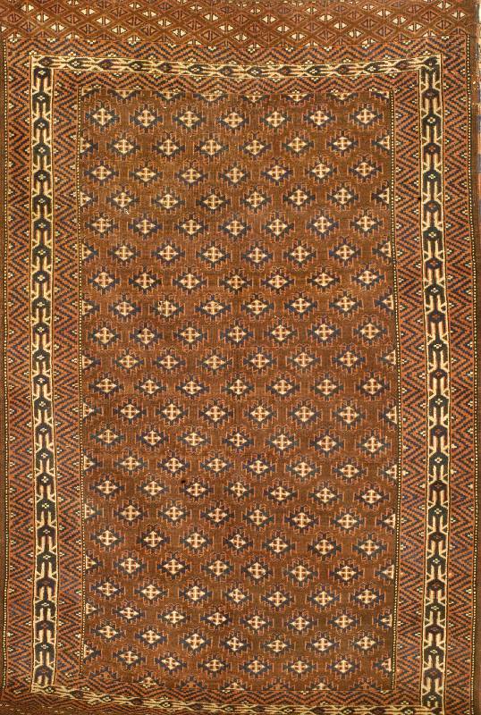 Yomuth, Rußland, um 1920, Wolle auf Wolle, ca. 210 x 129 cm, SchÄtzwert: 2200.- EURO, EHZ: 3