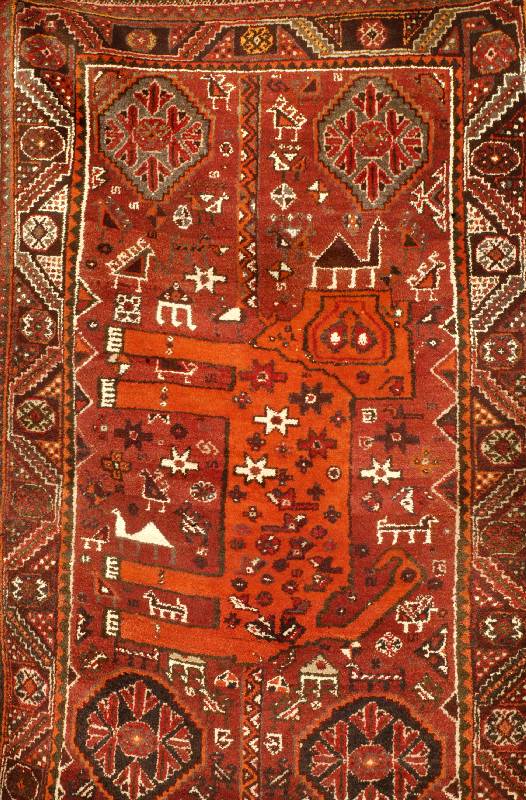 Gasghai, Persien, ca. 50 Jahre, Wolle auf Wolle, ca. 168 x 98 cm, SchÄtzwert: 980.- EURO, EHZ: 3