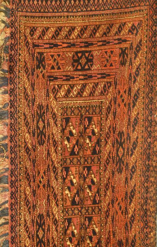 Tekke Torba, Turkmenistan, um 1900, Wolle auf Wolle, ca. 126 x 36 cm, SchÄtzwert: 1200.- EURO, EHZ: 2-3