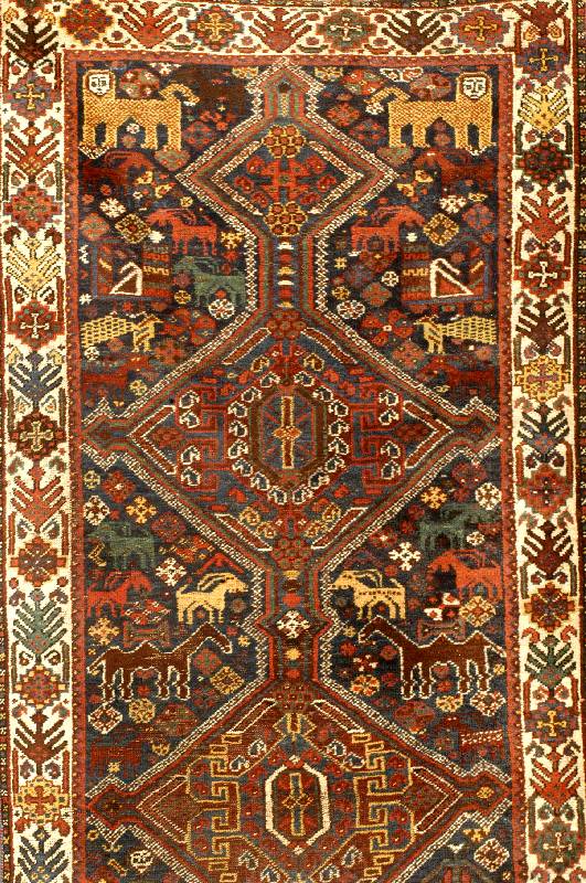 Chamseh, Persien, ca. 60 Jahre, Wolle auf Wolle, ca. 467 x 105 cm, SchÄtzwert: 1400.- EURO, EHZ: 4
