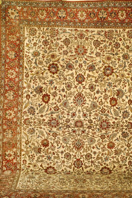 Ghom Alt, Persien, ca. 1940 Jahre, Wolle auf Baumwolle, ca. 370 x 250 cm, SchÄtzwert: 4500.- EURO, EHZ: 3