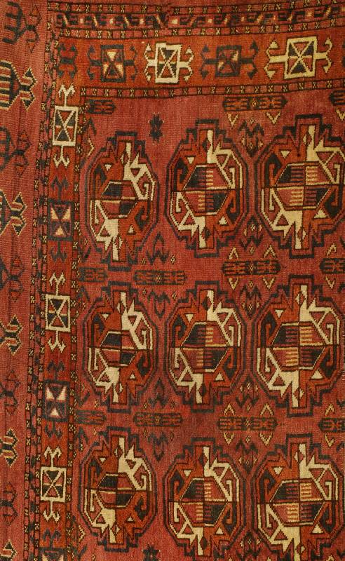 Ersari Tchowal, Turkmenistan, um 1890, Wolle auf Wolle, ca. 82 x 148 cm, SchÄtzwert: 750.- EURO, EHZ: 3, Oberkante beschnitten