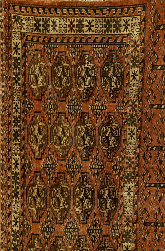 Yomuth Tschowal, Turkmanistan, um 1910, Wolle auf Wolle, ca. 123 x 68 cm, SchÄtzwert: 1100.- EURO, EHZ: 3