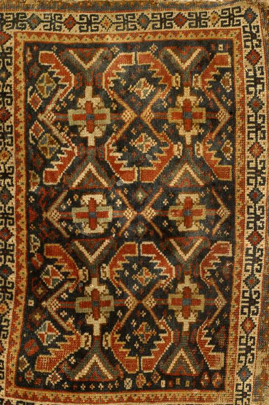 Chamseh Taschenfront, Persien, um 1880, Wolle auf Wolle, ca. 69 x 47 cm, Schätzwert: 650.- EURO, EHZ: 5