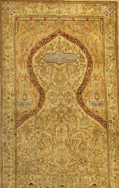 Hereke signiert, TÜrkei, ca. 50 Jahre, reine Naturseide, ca. 122 x 68 cm, SchÄtzwert: 2200.- EURO, EHZ: 3, relief.