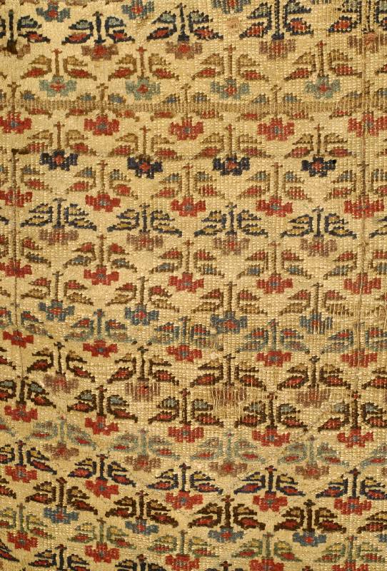 Bidjar Taschenfront, Persien, um 1900, Wolle auf Wolle, ca. 60 x 40 cm, SchÄtzwert: 550.- EURO, EHZ: 4-5