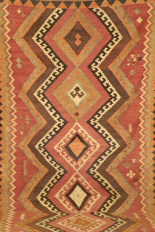 Ghaschgai Kelim, Persien, um 1930, Wolle auf Wolle, ca. 270 x 145 cm, SchÄtzwert: 1450.- EURO, EHZ: 2