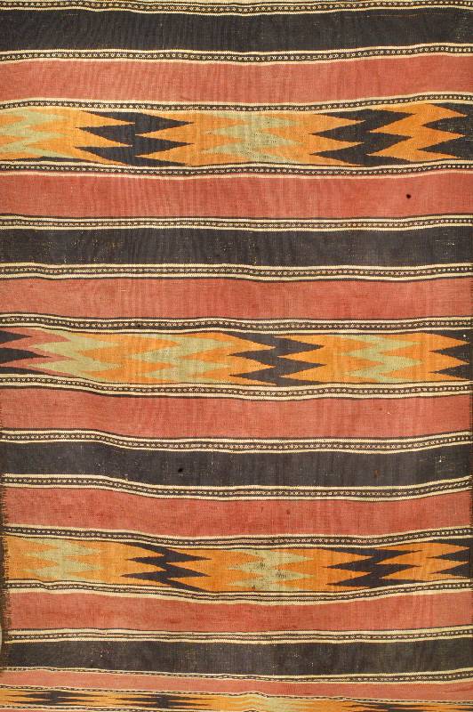 Shahsawan Streifenkelim, Persien, um 1930, Wolle auf Wolle, ca. 360 x 135 cm, SchÄtzwert: 1350.- EURO, EHZ: 2-3