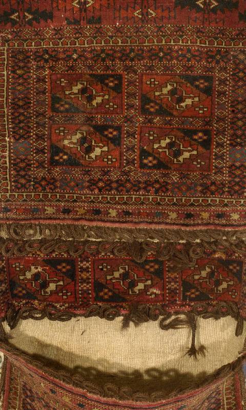 Doppeltasche, Turkmenistan, um 1900, Wolle auf Wolle, ca. 145 x 96 cm, SchÄtzwert: 1400.- EURO, EHZ: 3-4