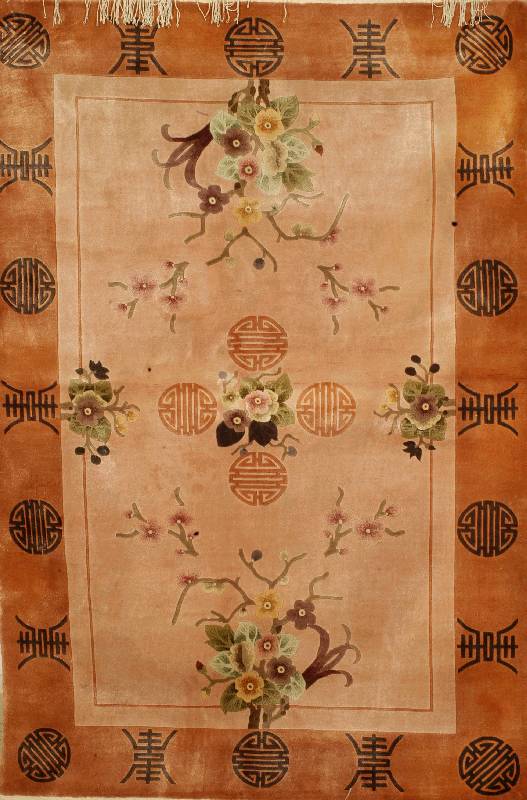China Seide, ca. 20 Jahre, reine Naturseide, ca. 182 x 122 cm, SchÄtzwert: 1100.- EURO, EHZ: 2