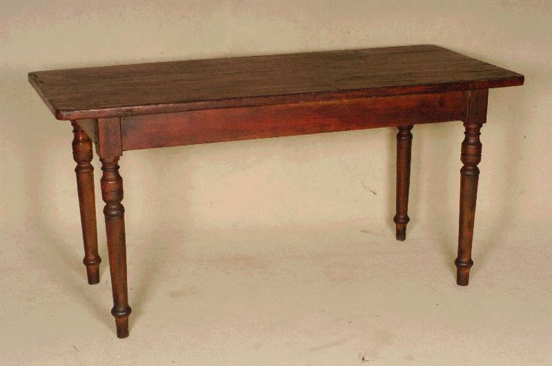 Klostertisch, England, um 1890, massives Hartholz, dunkel gewachst, sehr schÖne Patina, restaurierter wohnfertiger Zustand, ca. 74x149 x65 cm